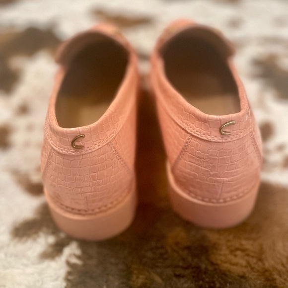 Sam Edelman Vegan Leather Lug Sole Deana Loafer, Malibu Peach, 11, Like New - Picture 11 of 16